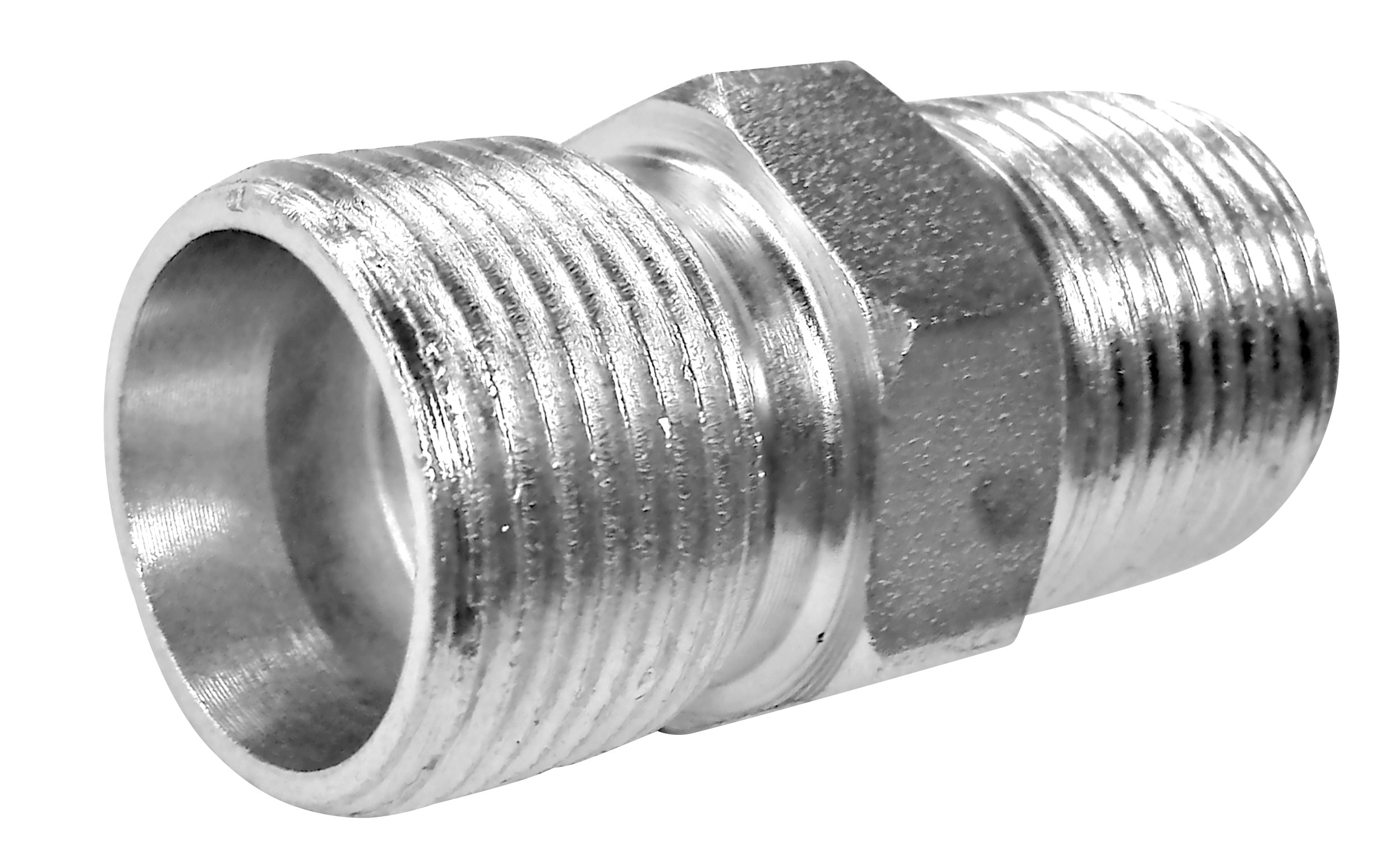 ADAPTADOR MACHO MÉTRICO TUBO X MACHO NPT