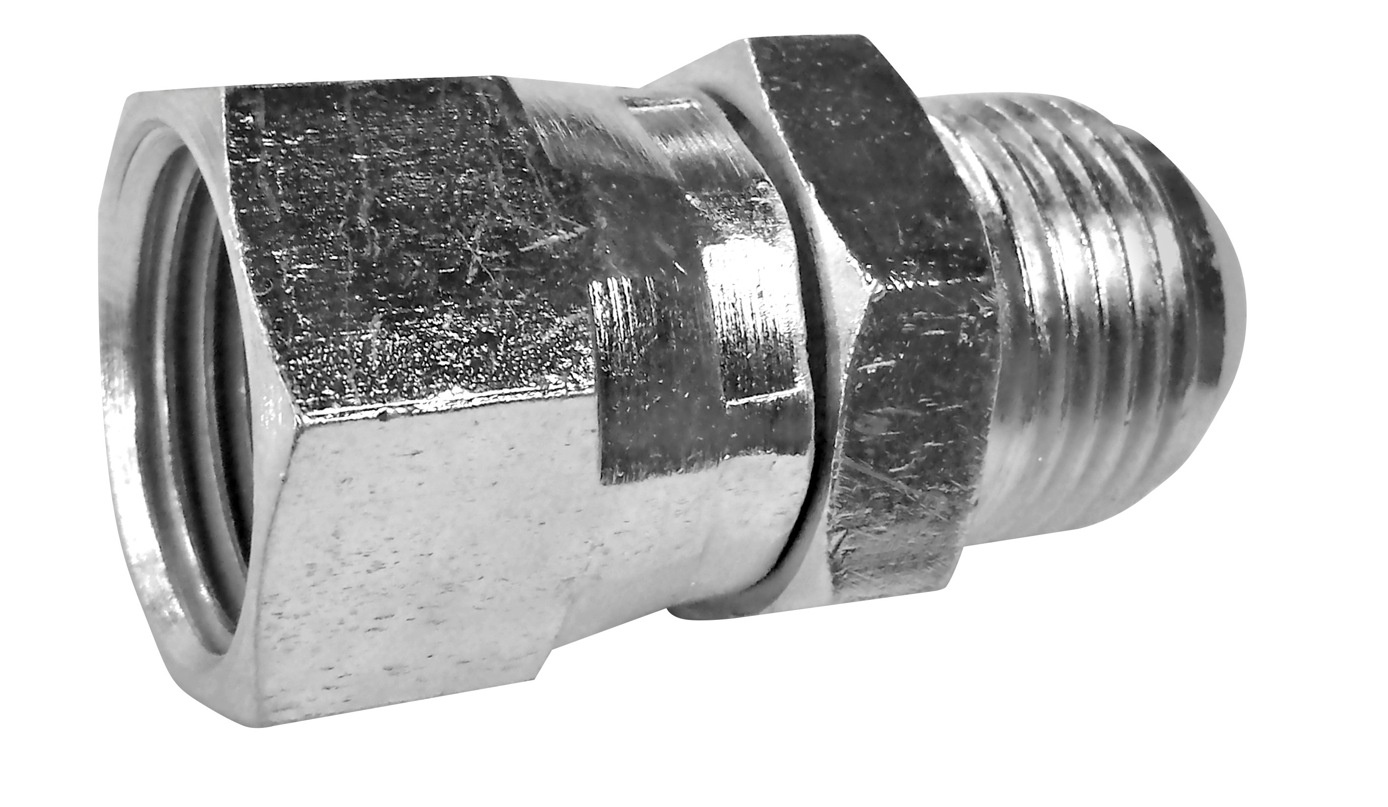 ADAPTADOR FÊMEA JIC UNF X MACHO JIC UNF